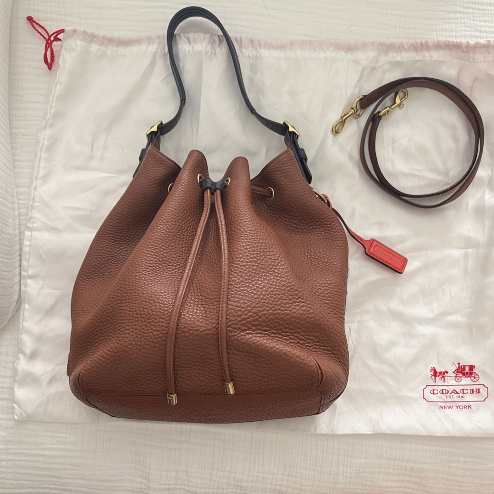Coach Tan Leather Shoulder Bag